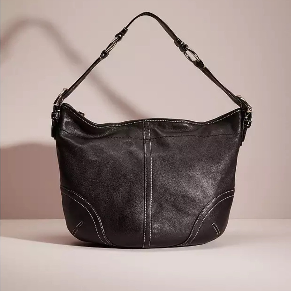 Coach SoHo black leather shoulder bag